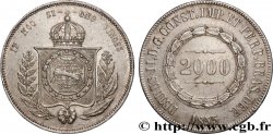 BRÉSIL - EMPIRE DU BRÉSIL - PIERRE II 2000 Reis 1855