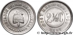 KOLUMBIEN 2 1/2 Centavos bonnet phrygien 1881 Heaton VZ
