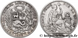 PERU 1 Sol “Liberté” assise 1893 Lima