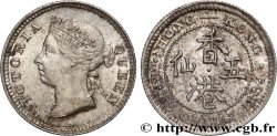 HONG KONG 5 Cents Victoria 1899  AU