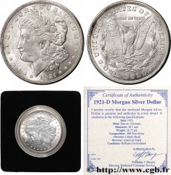 UNITED STATES OF AMERICA 1 Dollar Morgan 1921 Denver AU