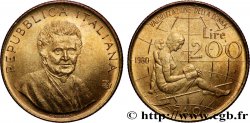 ITALIE 200 Lire F.A.O. Maria Montessori / valorisation de la femme 1980 Rome - R