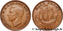ROYAUME-UNI 1/2 Penny Georges VI 1943 Londres