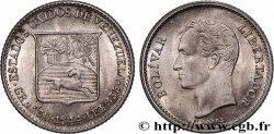 VENEZUELA 1/4 Bolivar 1944 Philadelphie