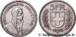 SWITZERLAND 5 Francs Berger des Alpes 1932 Berne