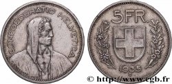SWITZERLAND 5 Francs Berger des Alpes 1935 Berne