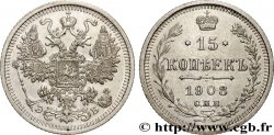 RUSSIA 15 Kopecks 1908 Saint-Petersbourg