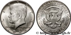 ÉTATS-UNIS D AMÉRIQUE 1/2 Dollar Kennedy 1964 Philadelphie