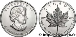 SILVER INVESTMENT 5 Dollars (1 once) feuille d’érable 2009