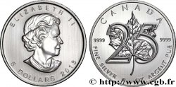 SILVER INVESTMENT 1 Oz - 5 Dollars Feuille d’Erable 25e Anniversaire de la FEA d’investissement 2013