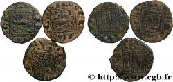 SPAIN - KINGDOMS OF CASTILE AND LEON - ALFONSO X Lot de trois oboles en billon 1252 - 1284 Atelier Divers