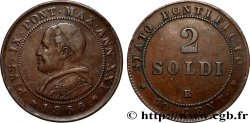 VATICAN AND PAPAL STATES 2 Soldi Pie IX an XXI 1866 Rome