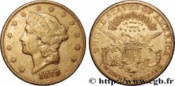 OR, PALLADIUM ET PLATINE INVESTISSEMENT 20 Dollars  Liberty  1879 San Francisco TTB