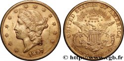 OR, PALLADIUM ET PLATINE INVESTISSEMENT 20 Dollars  Liberty  1897 San Francisco
