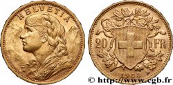 GOLD, PALLADIUM & PLATINUM INVESTMENT 20 Francs  Vreneli  1903 Berne