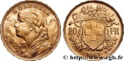OR, PALLADIUM ET PLATINE INVESTISSEMENT 20 Francs or  Vreneli  1947 Berne