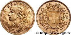 GOLD, PALLADIUM & PLATINUM INVESTMENT 20 Francs or  Vreneli  1947 Berne
