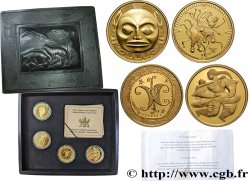 CANADA Coffret 4 x 200 Dollar Proof Cultures et traditions autochtones 1997-2000