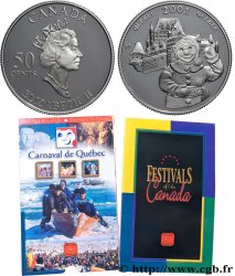 CANADA 50 Cents Proof Festival d’hiver du Québec 2001 Ottawa