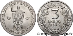 ALLEMAGNE 3 Reichsmark millénaire de la Rhénanie 1925 Berlin