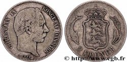 DANEMARK 2 Kroner Christian IX 1876 Copenhague