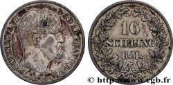 DENMARK 16 Skilling Rigsmont Frédéric VII 1856 Copenhague