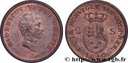 DENMARK 2 Skilling Frédéric VI 1810 Copenhague