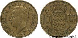 MONACO 10 Francs Rainier III / écu couronné 1950 Paris