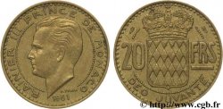 MONACO 20 Francs Rainier III 1951 Paris