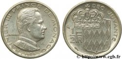 MONACO 1/2 Franc Rainier III / écu couronné 1965 Paris