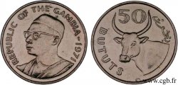 GAMBIA 50 Bututs Sir Dawda Jawara / boeuf africain 1971