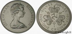 ISLE OF MAN 1 Crown Elisabeth II, jubilé d’argent 1977