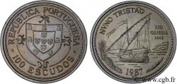 PORTUGAL 100 Escudos Découverte du fleuve Gambie en 1446 par Nuno Tristao 1987