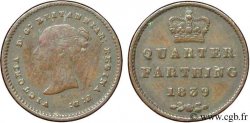ROYAUME-UNI 1/4 Farthing Victoria 1839