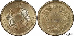 PERU 2 Centavos Soleil 1863