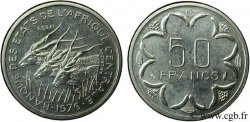 CONGO (RÉPUBLIQUE) Essai de 50 Francs BEAC antilopes (C) Congo 1976 Paris