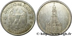 GERMANIA 5 Reichsmark église de la garnison de Potsdam 1935 Berlin