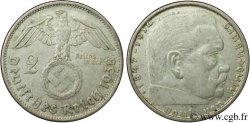 GERMANY 2 Reichsmark aigle surmontant une swastika / Maréchal Paul von Hindenburg 1938 Vienne - B