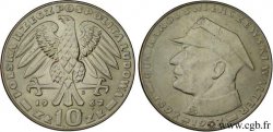 POLONIA 10 Zlotych aigle / 20e anniversaire de la mort du Général Swierczewski 1967 Varsovie