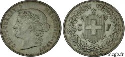 SWITZERLAND 5 Francs Helvetia buste 1907 Berne - B