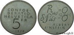 SUISSE 5 Francs centenaire de la naissance d’Albert Einstein, équations 1979 Berne - B