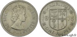 ÎLE MAURICE 1 Roupie Elisabeth II 1975  TTB