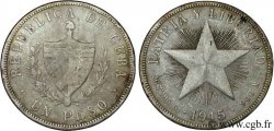 CUBA 1 Peso emblème / étoile 1915