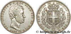 ITALY - KINGDOM OF SARDINIA 5 Lire Charles Albert 1836 Gênes