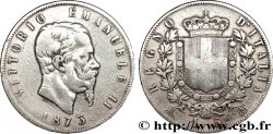 ITALIE 5 Lire Victor Emmanuel II 1873 Milan