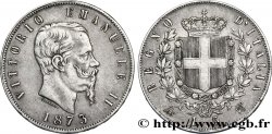ITALIE 5 Lire Victor Emmanuel II 1873 Milan