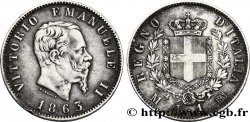 ITALY 1 Lire Victor Emmanuel II 1863 Milan