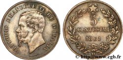ITALIE 5 Centesimi Royaume d’Italie Victor Emmanuel II 1861 Milan - M