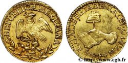 MÉXICO 1/2 Escudo aigle 1844 1844 Mexico