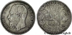 BELGIQUE 5 Francs Léopold II 1872